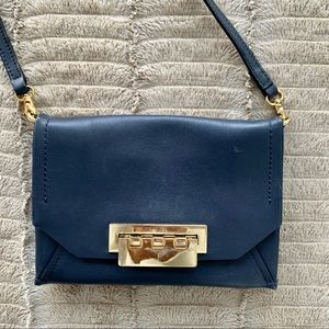 Zac Posen Navy and Gold Purse